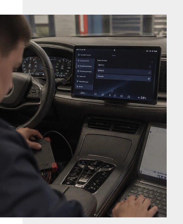 Русификация автомобиля BYD HAN для эксплуатации в Луге